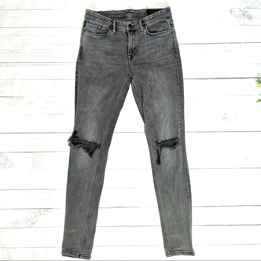 All Saints Gray Skinny Jeans